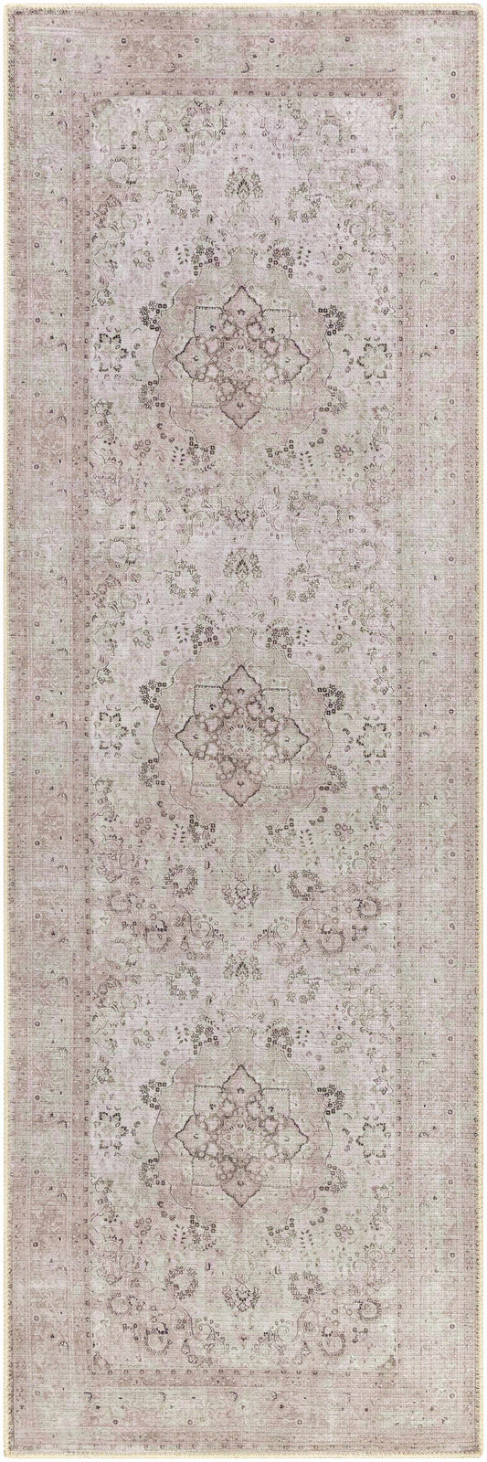 Bethany Vintage Flat Pile Washable Rug